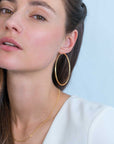 Zinzi zilveren oorringen 14K geel verguld glad 65x2mm rond ZIO438G, exclusief en kwalitatief hoogwaardig. Ontdek nu!