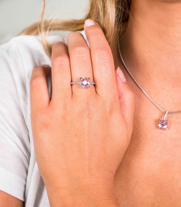 ZINZI ring ZIR1470R - Zilver 925 - Kristal
