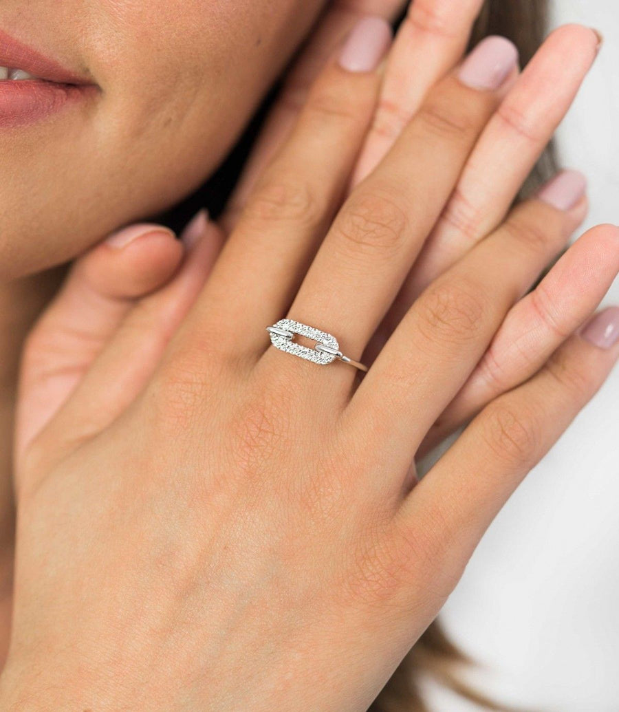 ZINZI ring ZIR1894 - Zilver 925 - Zirkonia