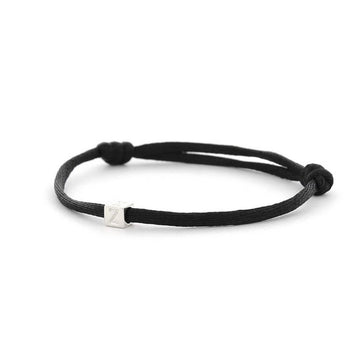 Imotionals armband Silk cord blok initialen B-84Z