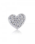 Zinzi zilveren oorknoppen hart wit 6mm ZIO1378Z, exclusief en kwalitatief hoogwaardig. Ontdek nu!