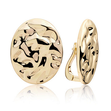 Sparkling Jewels Oorbellen | Round Oval Clip Sparkling Jewels Oorbellen - Gold EAG26