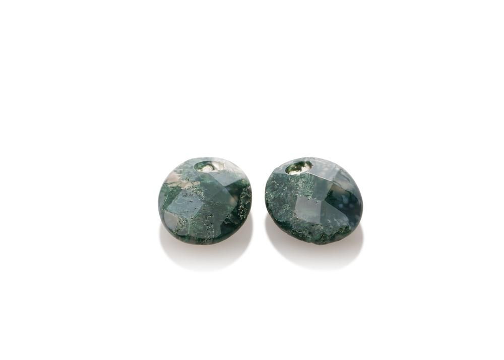 Sparkling Jewels oorstenen Moss Agate - Twist oval EAGEM16-SO, exclusief en kwalitatief hoogwaardig. Ontdek nu!