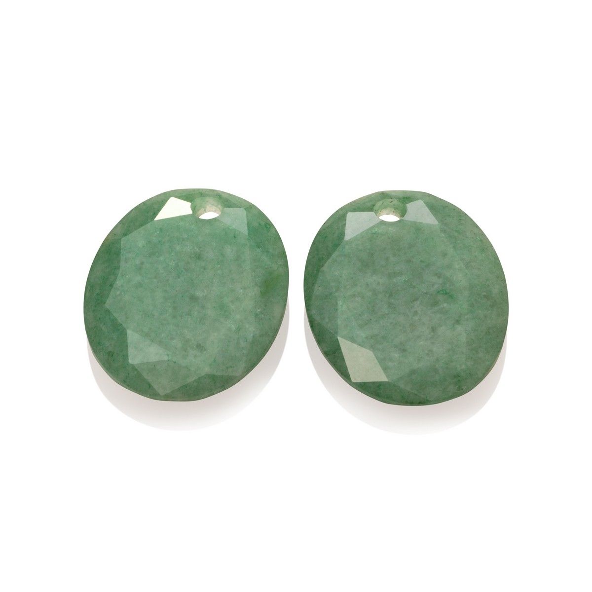 Sparkling Jewels - Oorstenen: Round Oval - Green Aventurine EAGEM29-RO, exclusief en kwalitatief hoogwaardig. Ontdek nu!