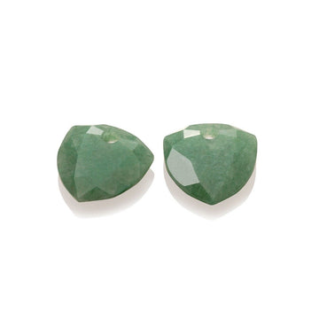 Sparkling Jewels oorstenen | Trillion Cut - Green Aventurine EAGEM29-TRI