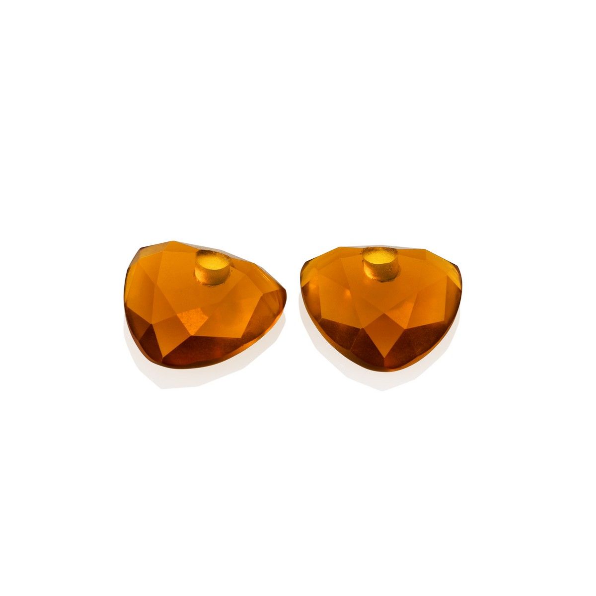 Sparkling Jewels Oorbel Edelstenen - Citrine Quartz Trillion Cut EAGEM38-TRI, exclusief en kwalitatief hoogwaardig. Ontdek nu!