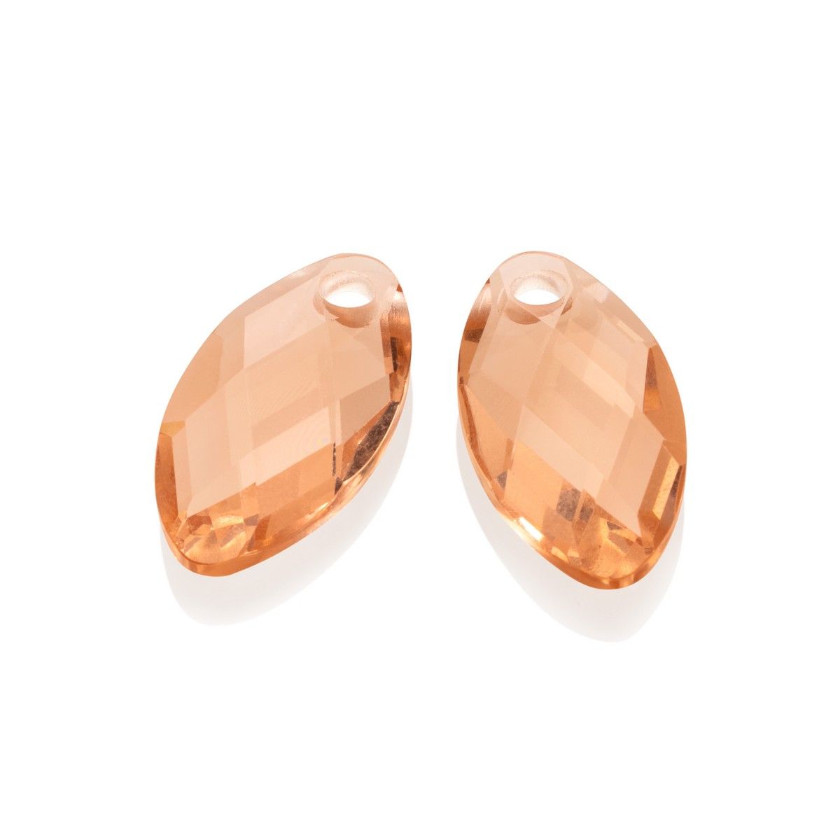 Sparkling Jewels - Oorstenen: Leaf - Champagne Quartz EAGEM42-FCLF-S, exclusief en kwalitatief hoogwaardig. Ontdek nu!