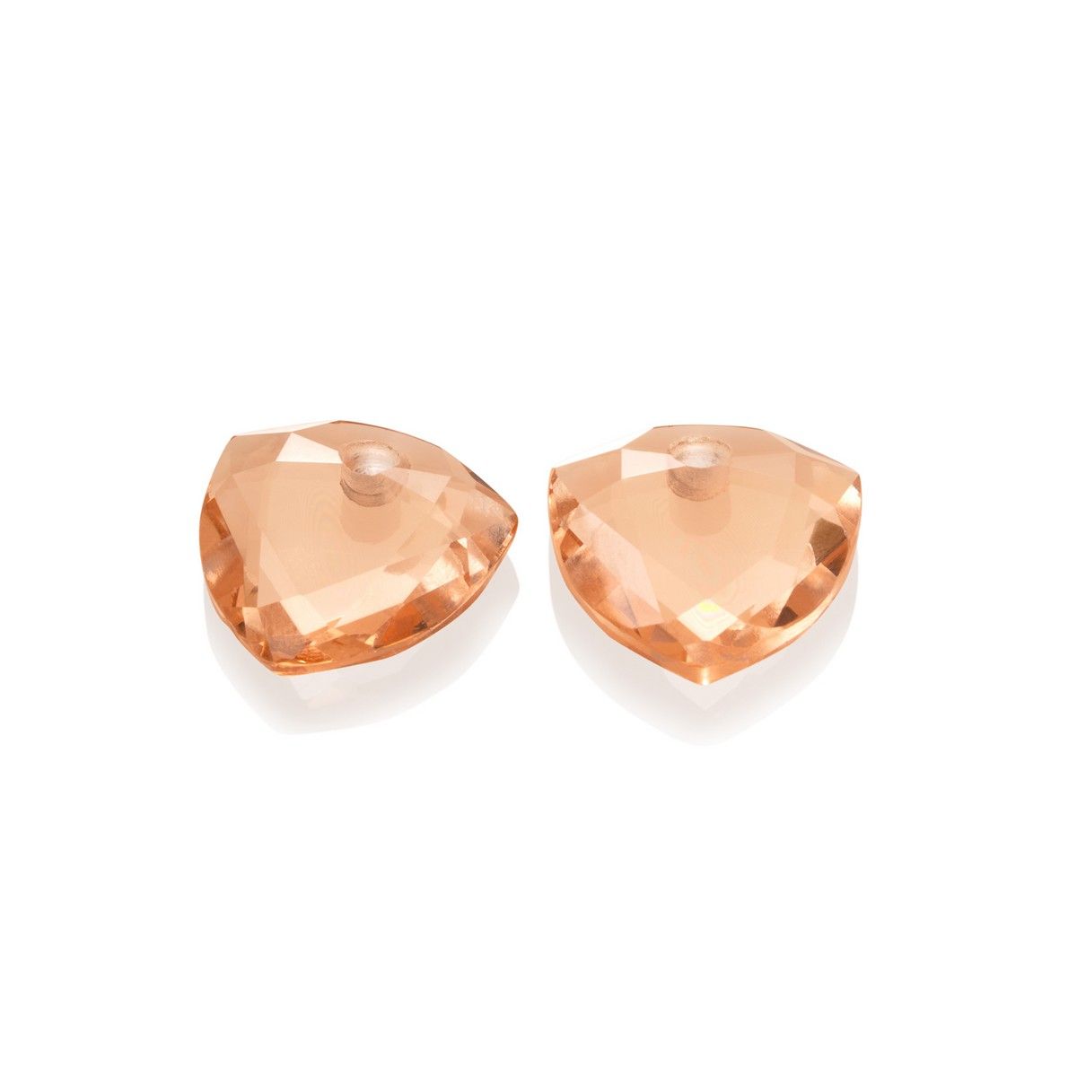 Sparkling Jewels - Oorstenen: Trillion Cut - Champagne Quartz EAGEM42-TRI, exclusief en kwalitatief hoogwaardig. Ontdek nu!