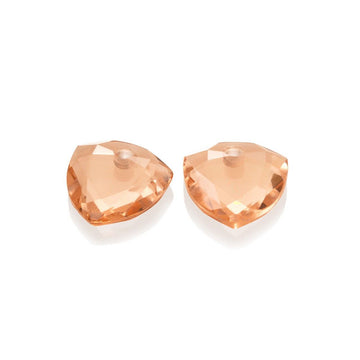 Sparkling Jewels oorstenen | Trillion Cut - Champagne Quartz EAGEM42-TRI