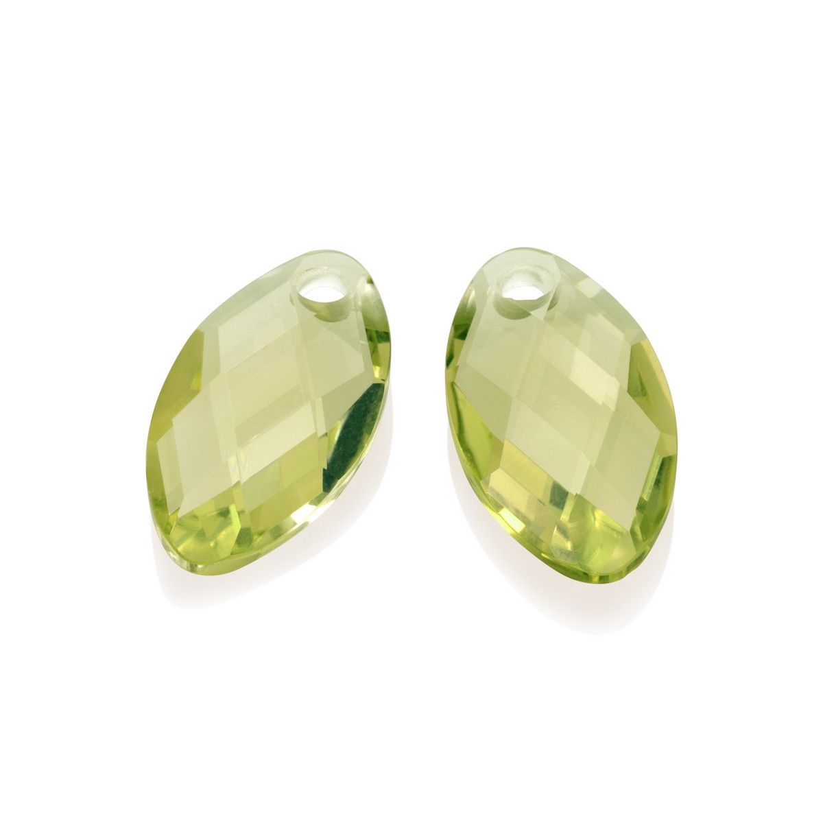 Sparkling Jewels - Oorstenen: Leaf - Lemon Quartz EAGEM43-FCLF-S, exclusief en kwalitatief hoogwaardig. Ontdek nu!