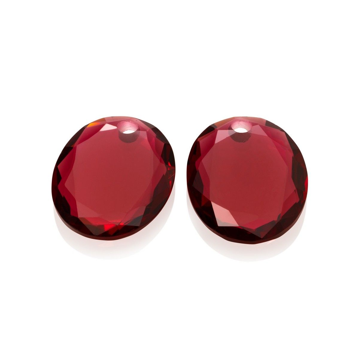 Sparkling Jewels - Oorstenen: Round Oval - Fuchsia Quartz EAGEM51-RO, exclusief en kwalitatief hoogwaardig. Ontdek nu!