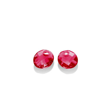 Sparkling Jewels Oorbel Edelstenen - Small Oval - Facet Fuchsia Quartz  EAGEM51-SO