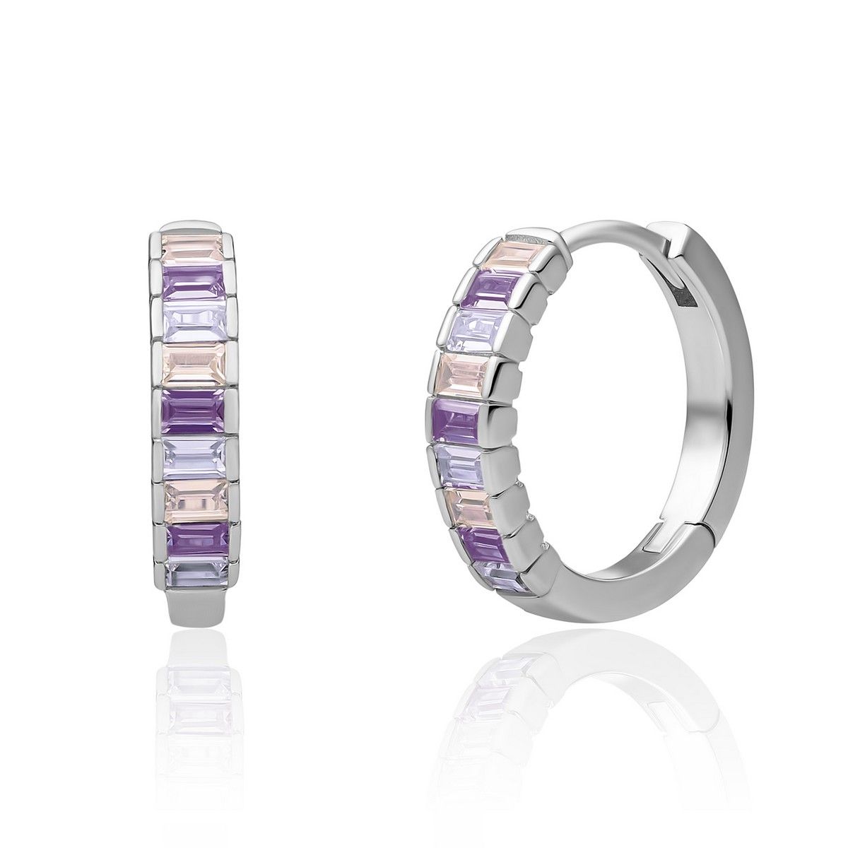 Sparkling Jewels - Huggies: Horizontal CZ EAS23, exclusief en kwalitatief hoogwaardig. Ontdek nu!