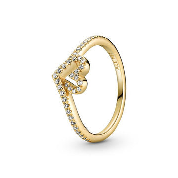 Pandora Timeless Sprankelend Hart Wishbone Ring 169302C01, exclusief en kwalitatief hoogwaardig. Ontdek nu!