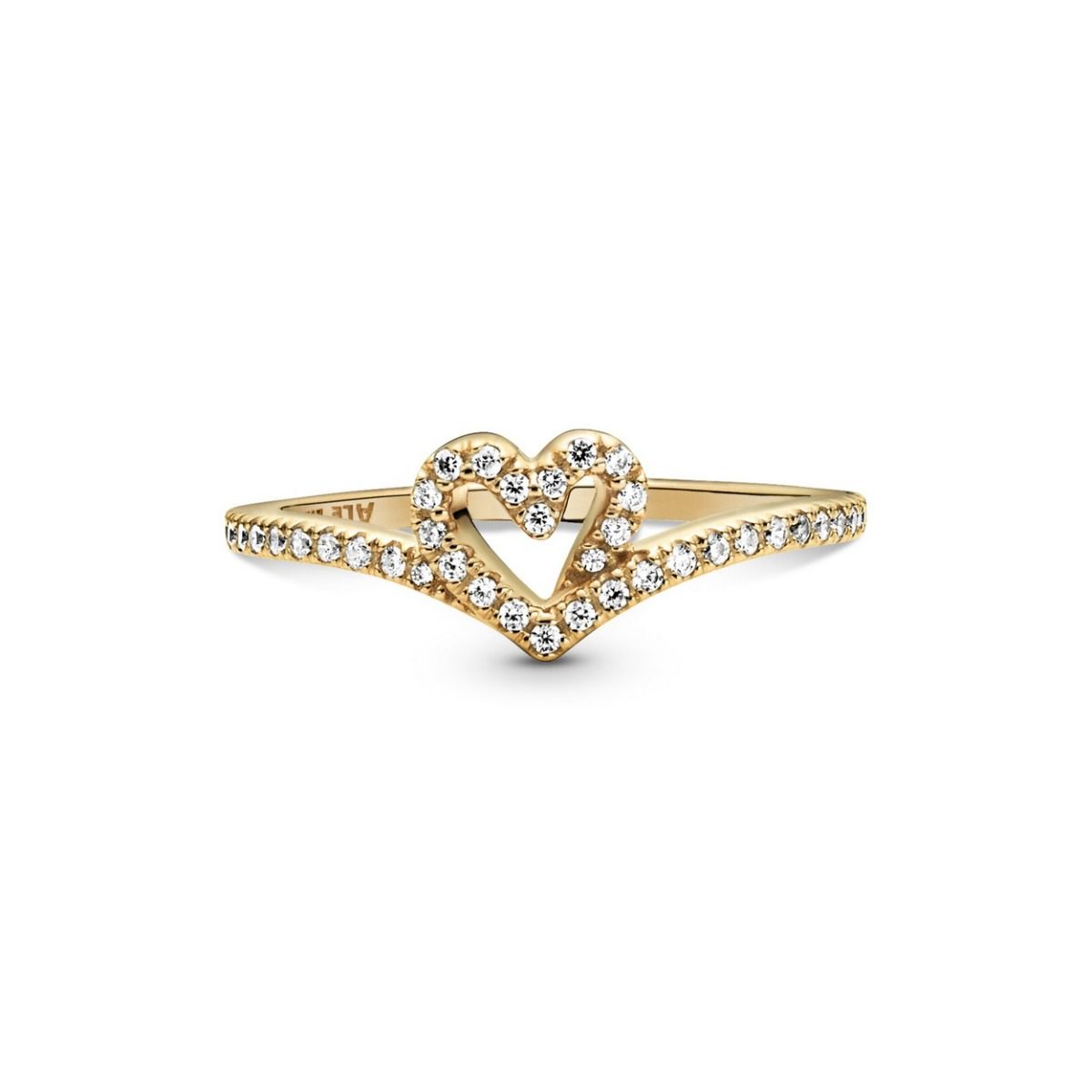 Pandora Timeless Sprankelend Hart Wishbone Ring 169302C01, exclusief en kwalitatief hoogwaardig. Ontdek nu!