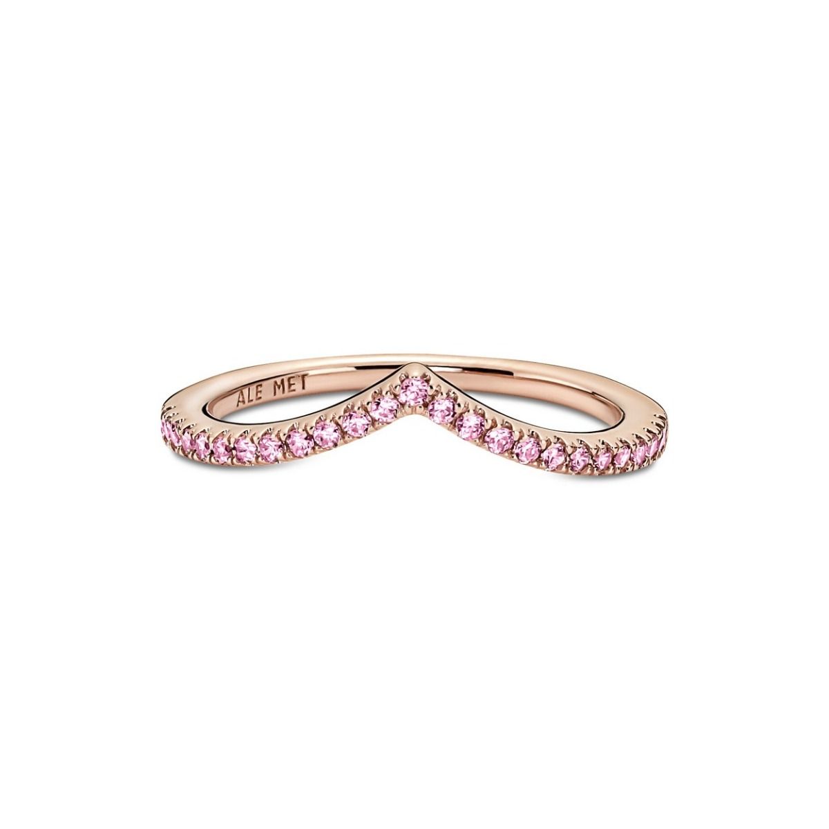 Pandora Timeless Sprankelend Roze Wishbone Ring 186316C02, exclusief en kwalitatief hoogwaardig. Ontdek nu!