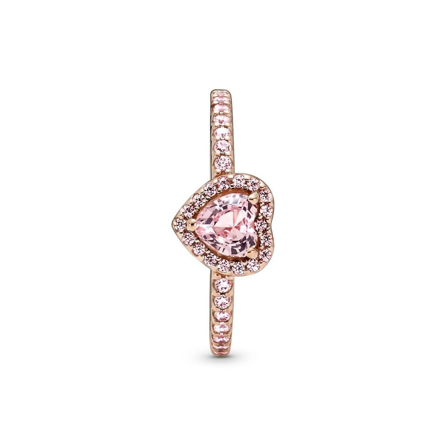 Pandora Glinsterende Verhoogde Hartring 188421C04