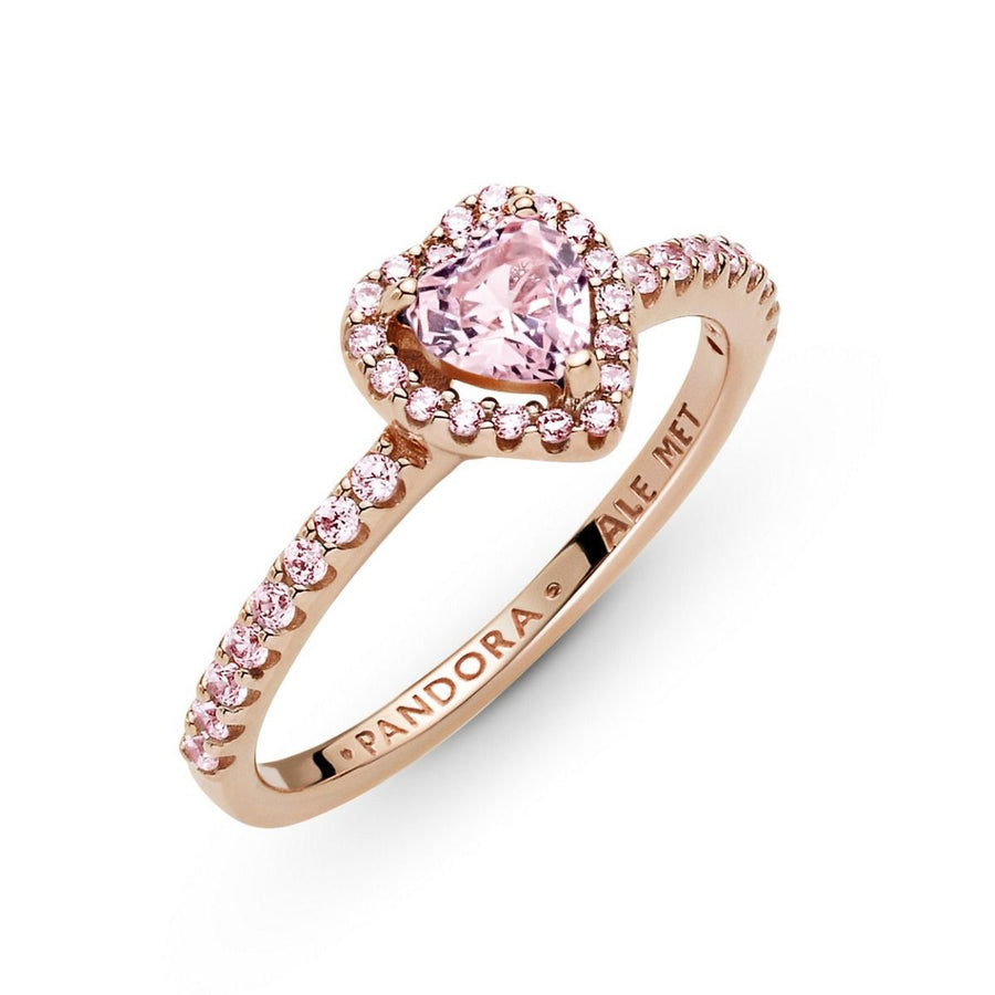 Pandora Glinsterende Verhoogde Hartring 188421C04