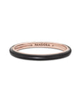 Pandora 14k Rose gold-plated ring met zwart emaille 189655C01, exclusief en kwalitatief hoogwaardig. Ontdek nu!