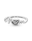 Pandora Mum Pave Heart Ring 191149C01, exclusief en kwalitatief hoogwaardig. Ontdek nu!