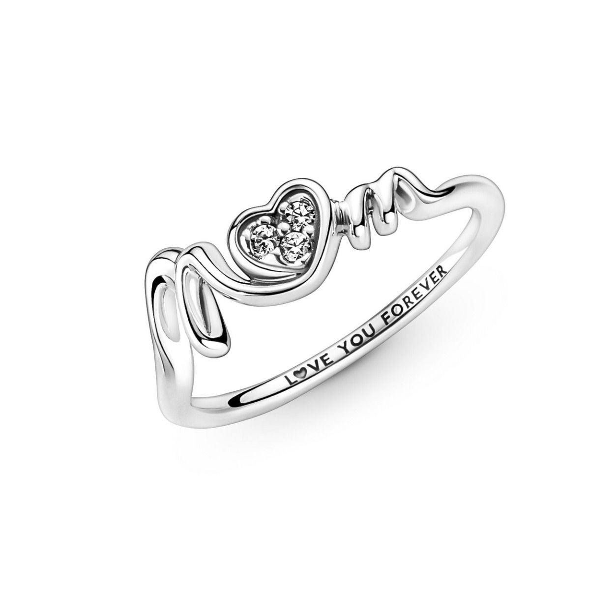 Pandora Mum Pave Heart Ring 191149C01, exclusief en kwalitatief hoogwaardig. Ontdek nu!