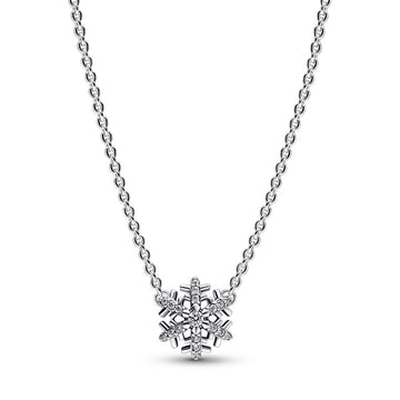 Pandora Sparkling Snowflake ketting 392371C01