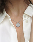 Pandora Timeless-ketting met ronde pavé hanger 392632C01, exclusief en kwalitatief hoogwaardig. Ontdek nu!