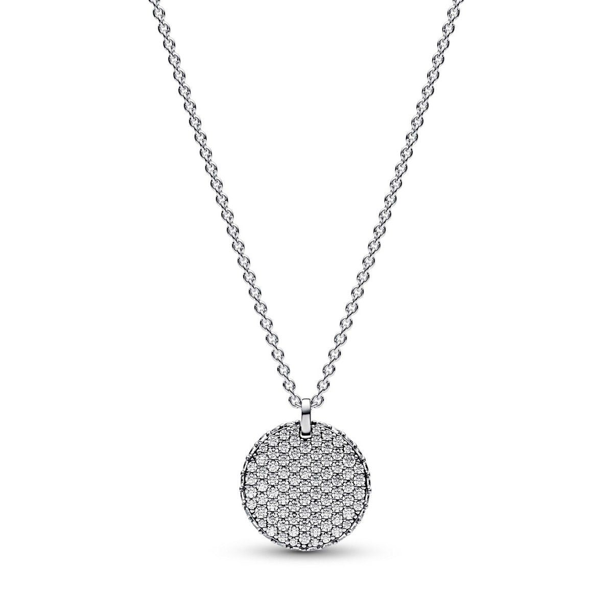 Pandora Timeless-ketting met ronde pavé hanger 392632C01, exclusief en kwalitatief hoogwaardig. Ontdek nu!
