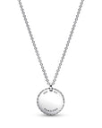 Pandora Timeless-ketting met ronde pavé hanger 392632C01, exclusief en kwalitatief hoogwaardig. Ontdek nu!
