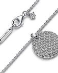 Pandora Timeless-ketting met ronde pavé hanger 392632C01, exclusief en kwalitatief hoogwaardig. Ontdek nu!