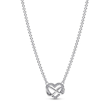 Pandora Sprankelende Oneindigheid Hart Halsketting 392666C01