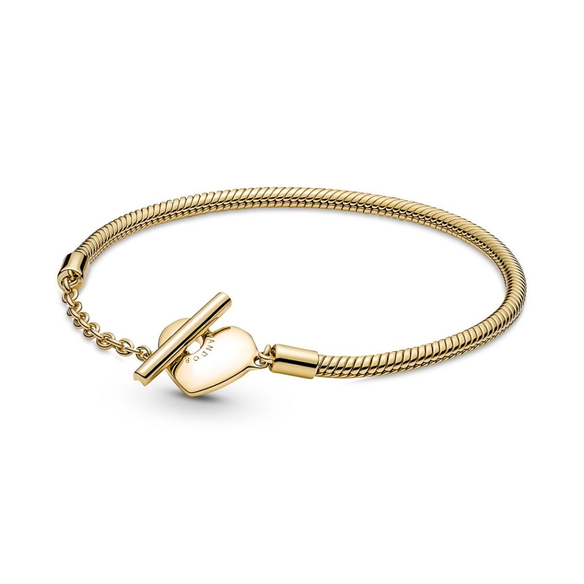 Pandora Moments Hart T-Balk Snake Chain Armband 569285C00, exclusief en kwalitatief hoogwaardig. Ontdek nu!