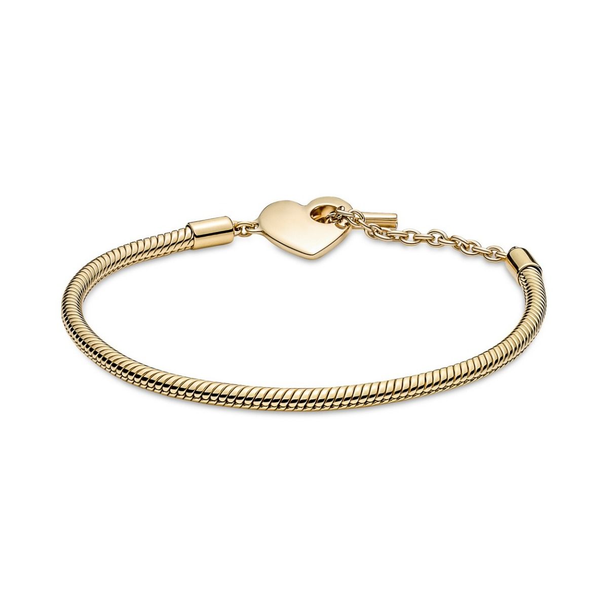 Pandora Moments Hart T-Balk Snake Chain Armband 569285C00, exclusief en kwalitatief hoogwaardig. Ontdek nu!