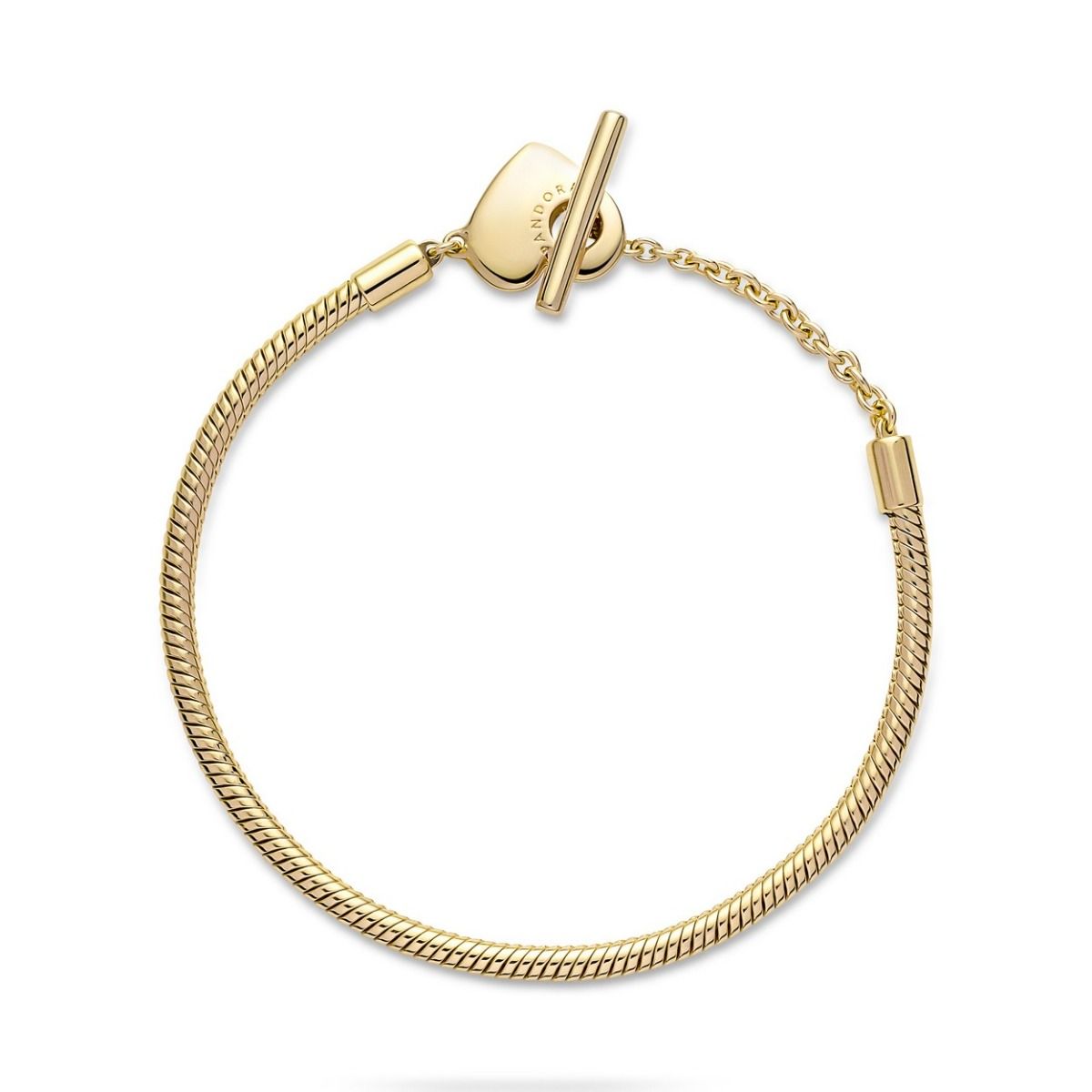 Pandora Moments Hart T-Balk Snake Chain Armband 569285C00, exclusief en kwalitatief hoogwaardig. Ontdek nu!