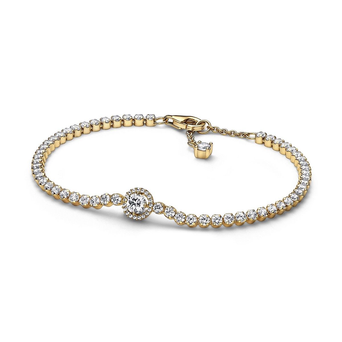 Pandora Sparkling Halo Tennis Bracelet 569416C01, exclusief en kwalitatief hoogwaardig. Ontdek nu!