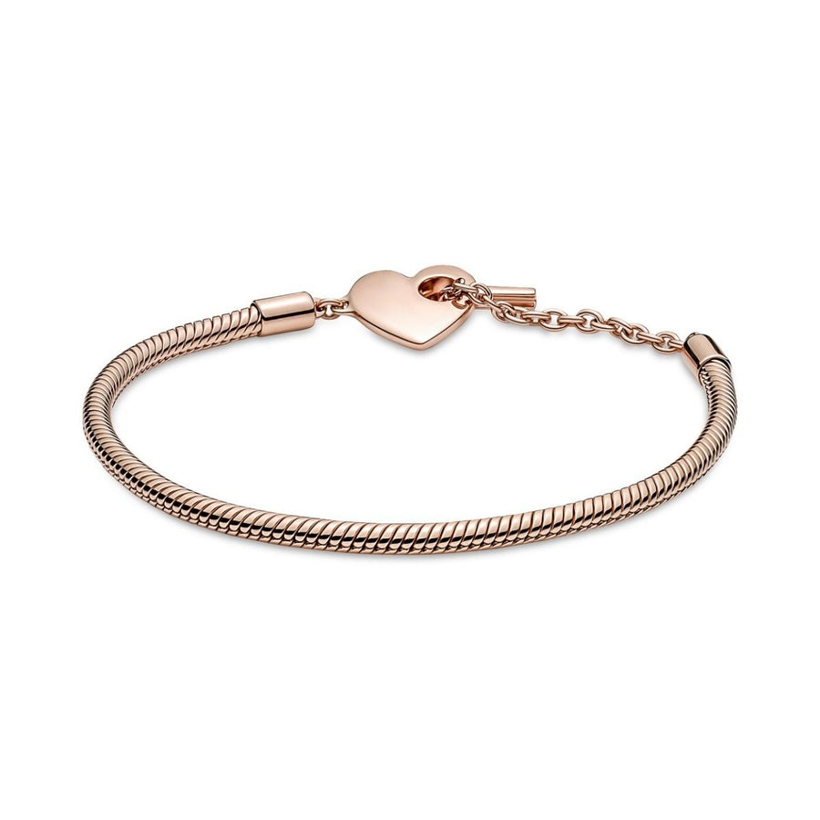 Pandora Moments Hart T-Bar Snake Chain Armband 589285C00