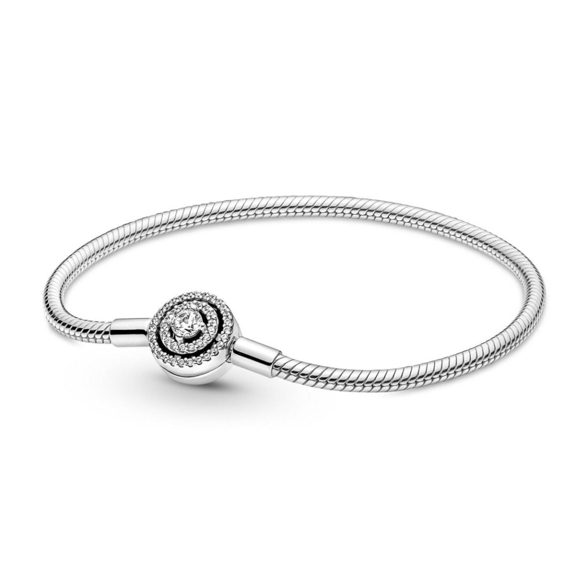 Pandora Moments Stralenkrans Snake Chain Armband 590038C01, exclusief en kwalitatief hoogwaardig. Ontdek nu!