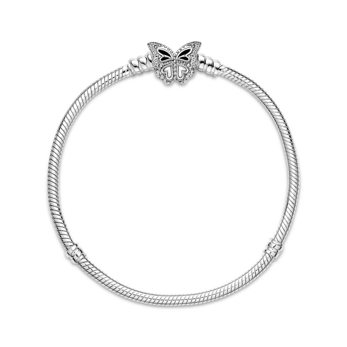 Pandora Moments Snake Chain Armband met Vlindersluiting 590782C01, exclusief en kwalitatief hoogwaardig. Ontdek nu!