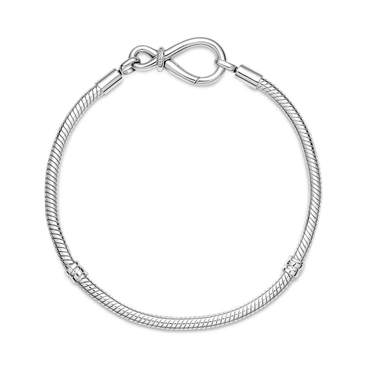 Pandora Moments Infinity Knot Snake Chain Bracelet 590792C00, exclusief en kwalitatief hoogwaardig. Ontdek nu!