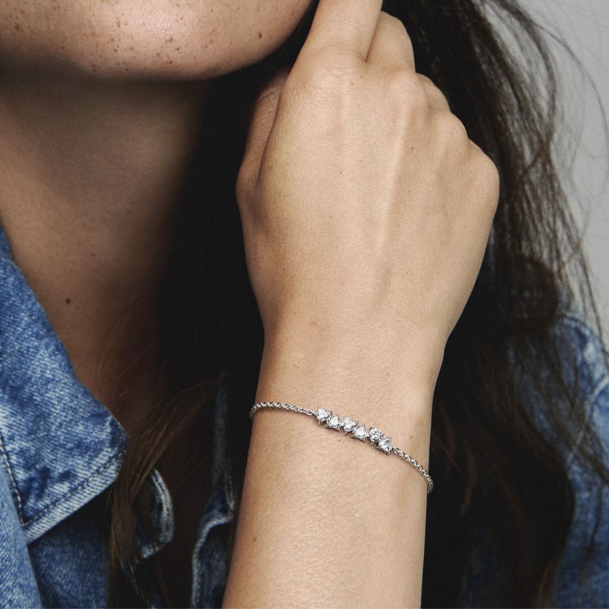 Pandora Sparkling Endless Hearts Chain Bracelet 591162C01, exclusief en kwalitatief hoogwaardig. Ontdek nu!