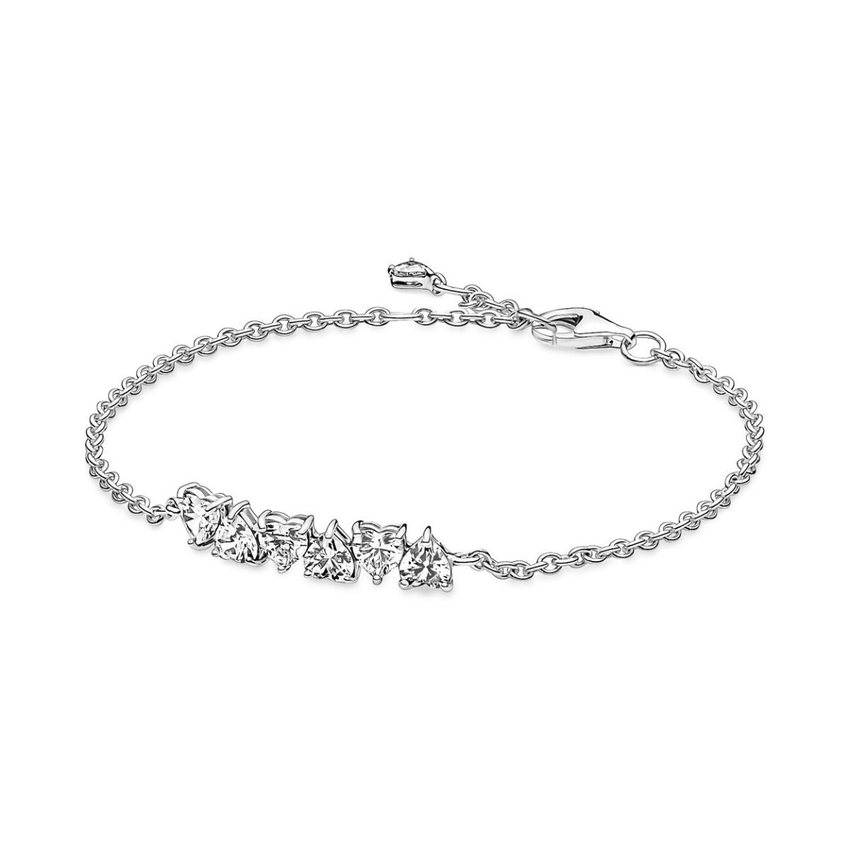 Pandora Sparkling Endless Hearts Chain Bracelet 591162C01, exclusief en kwalitatief hoogwaardig. Ontdek nu!