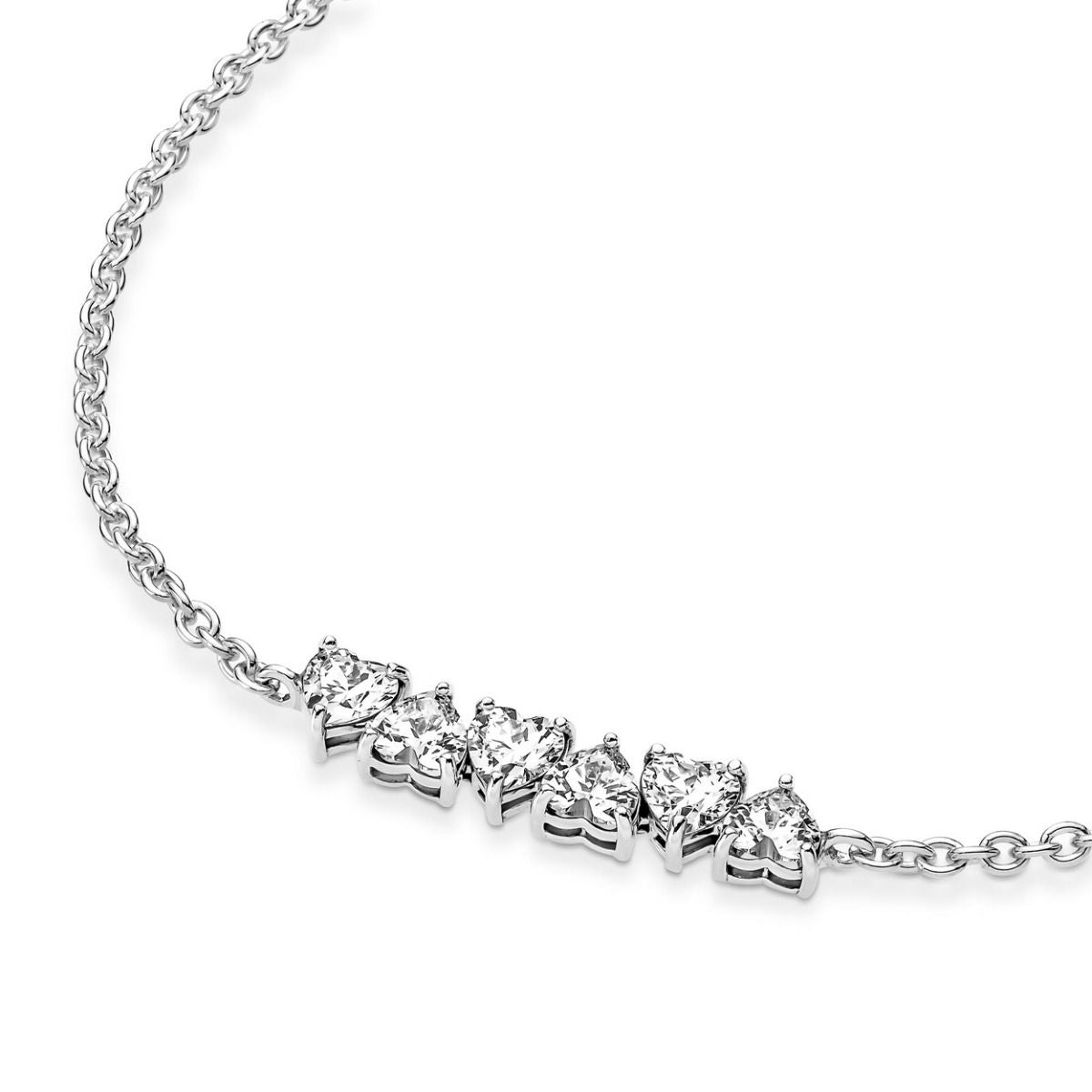 Pandora Sparkling Endless Hearts Chain Bracelet 591162C01, exclusief en kwalitatief hoogwaardig. Ontdek nu!