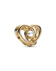 Pandora Openwork zwierige hartbedel met gecultiveerde zoetwaterparel 752636C01, exclusief en kwalitatief hoogwaardig. Ontdek nu!