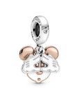 Pandora Disney Mickey Mouse Dubbele Hangende Bedel 780112C01, exclusief en kwalitatief hoogwaardig. Ontdek nu!