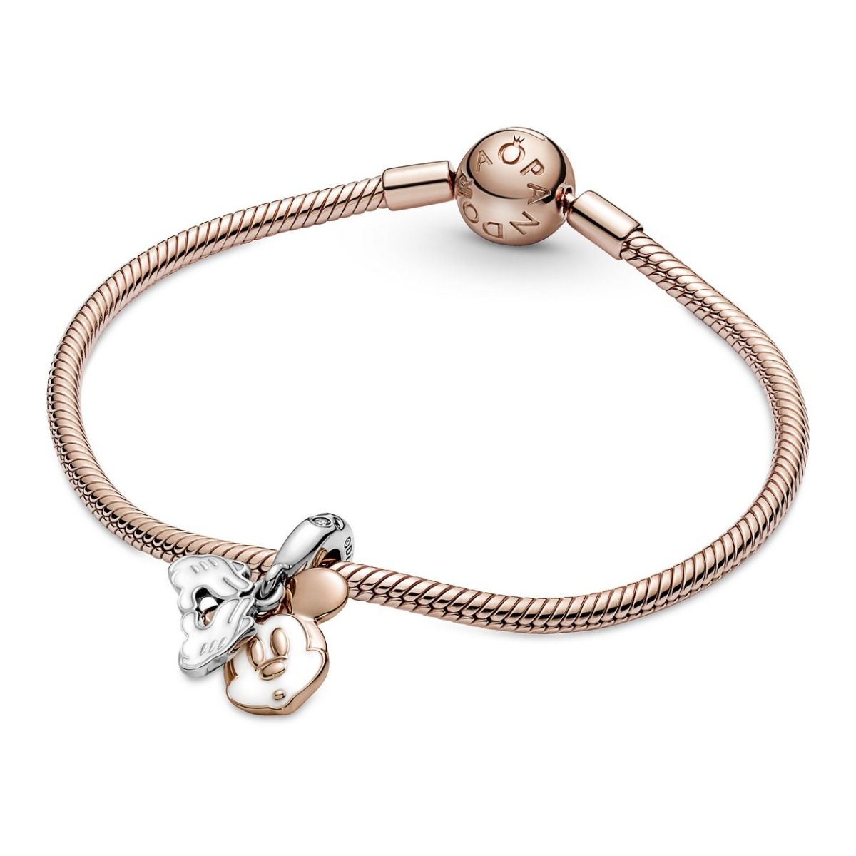 Pandora Disney Mickey Mouse Dubbele Hangende Bedel 780112C01, exclusief en kwalitatief hoogwaardig. Ontdek nu!