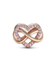 Pandora Family Infinity Pink Heart Bedel 782246C01, exclusief en kwalitatief hoogwaardig. Ontdek nu!
