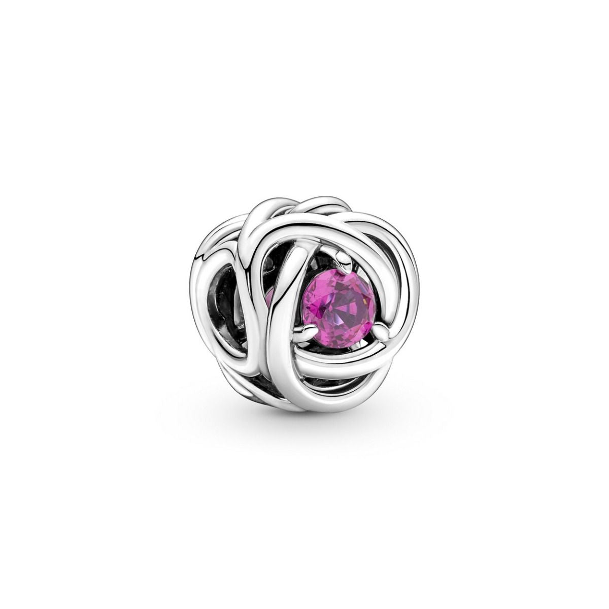 Pandora Oktober Geboortesteen Roze Oneindige Cirkel Bedel 790065C05, exclusief en kwalitatief hoogwaardig. Ontdek nu!