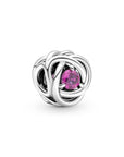 Pandora Oktober Geboortesteen Roze Oneindige Cirkel Bedel 790065C05, exclusief en kwalitatief hoogwaardig. Ontdek nu!