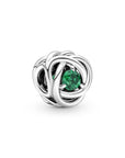 Pandora Mei Geboortesteen Groene Oneindige Cirkel Bedel 790065C08, exclusief en kwalitatief hoogwaardig. Ontdek nu!