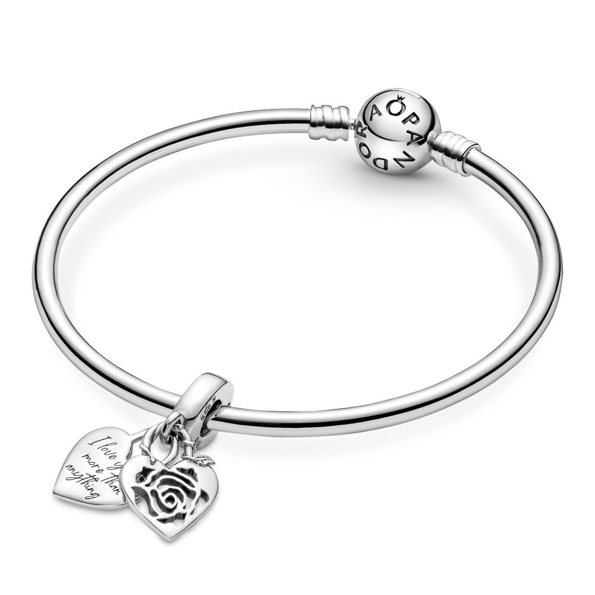 Pandora Roos Hart Hangslot Hangende Bedel 790086C00, exclusief en kwalitatief hoogwaardig. Ontdek nu!